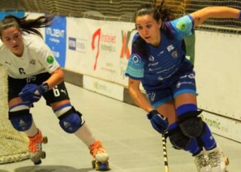 Las Guerreras del Alcalá Hockey luchan y caen en Voltregá pero siguen fuera del descenso