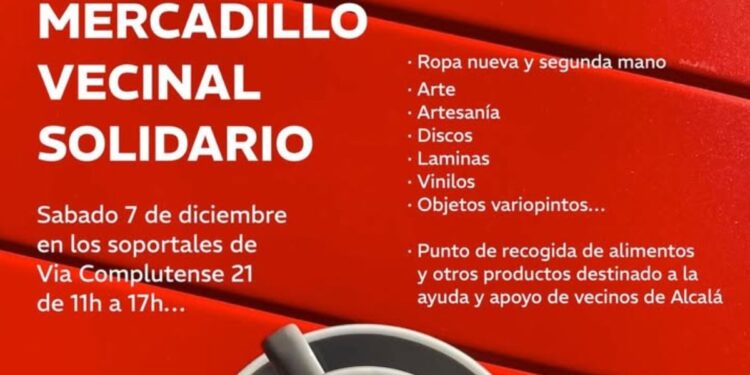 iii mercadillo vecinal solidario