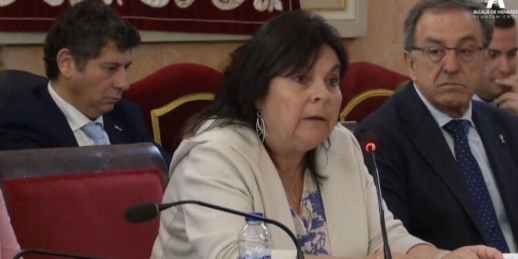 Cristina Alcaniz en pleno municipal
