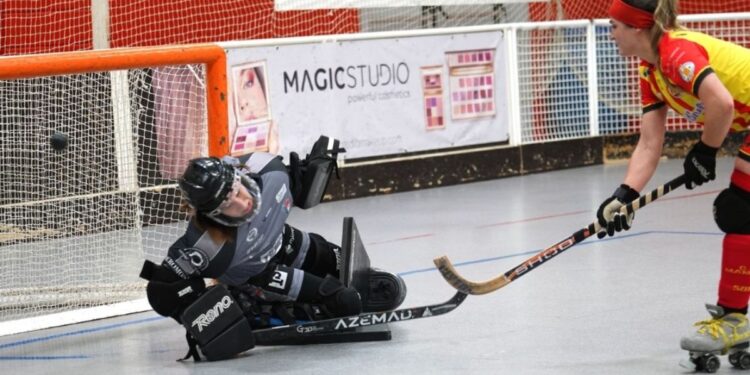 Duro revés para el Iman Serroukh Alcalá Hockey en su visita al Martinelia Manlleu 1 alcala hockey manlleu