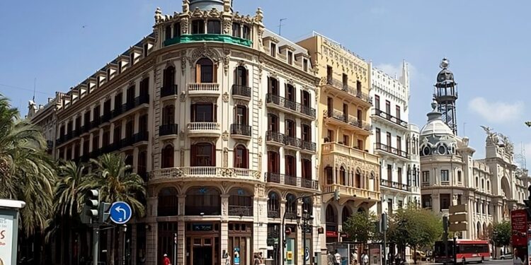 placa del ajuntament valencia