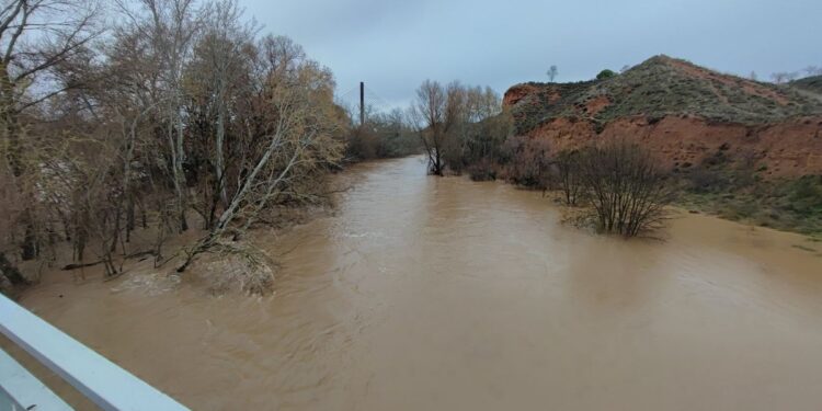 Río Henares. Foto: @tiempo_guada