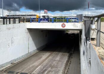 El paso inferior entre Alcampo y La Dehesa permanecerá cerrado del 23 al 25 de abril por obras urgentes de refuerzo estructural