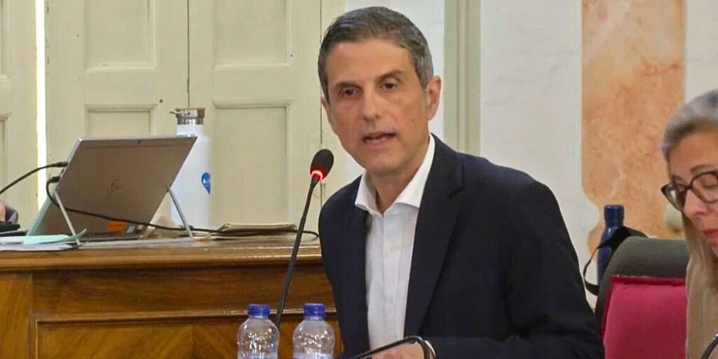 Javier Rodriguez Palacios durante pleno municipal