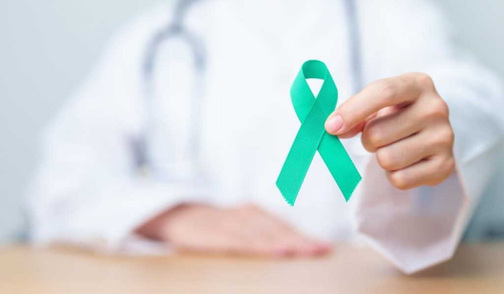 Simbolo lucha contra el cancer