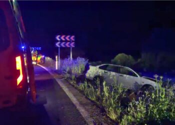 Un conductor fallece tras un accidente de tráfico en la M-113, a la altura de Daganzo de Arriba