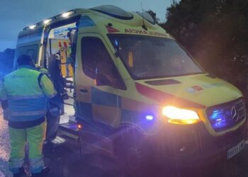 Fallece un conductor en un accidente de tráfico en la M-235, a la altura de Los Santos de la Humosa