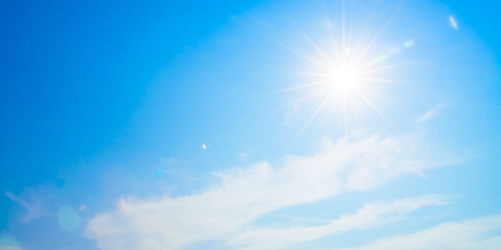 cielo soleado