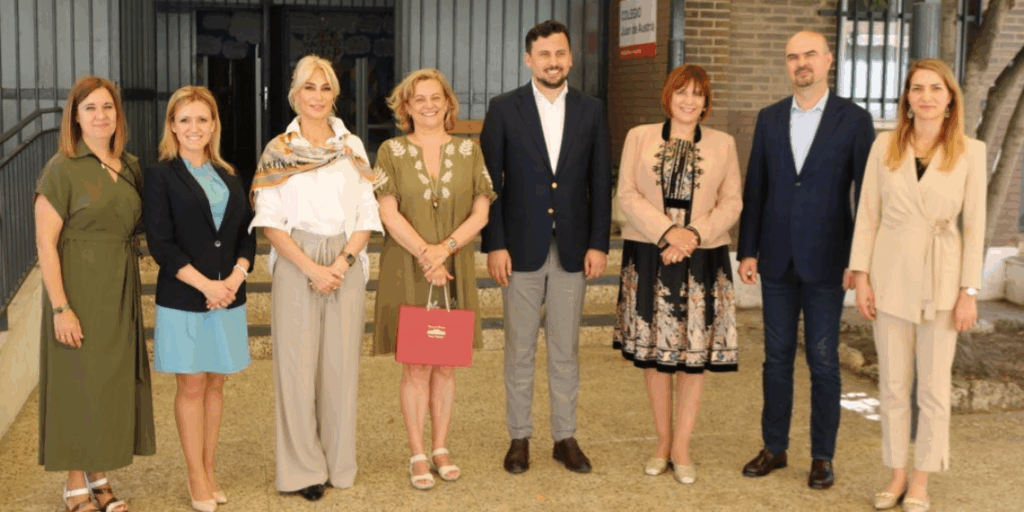 delegacion rumania ceip Juan de Austria