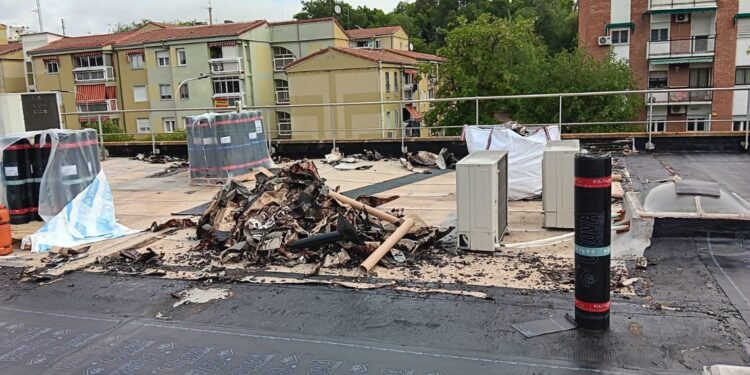 obras goteras biblioteca pio baroja