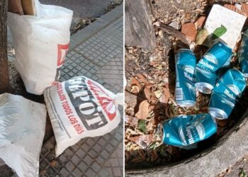 Los alcorques de Espartales convertidos en vertederos improvisados según denuncia Espartales Unidos