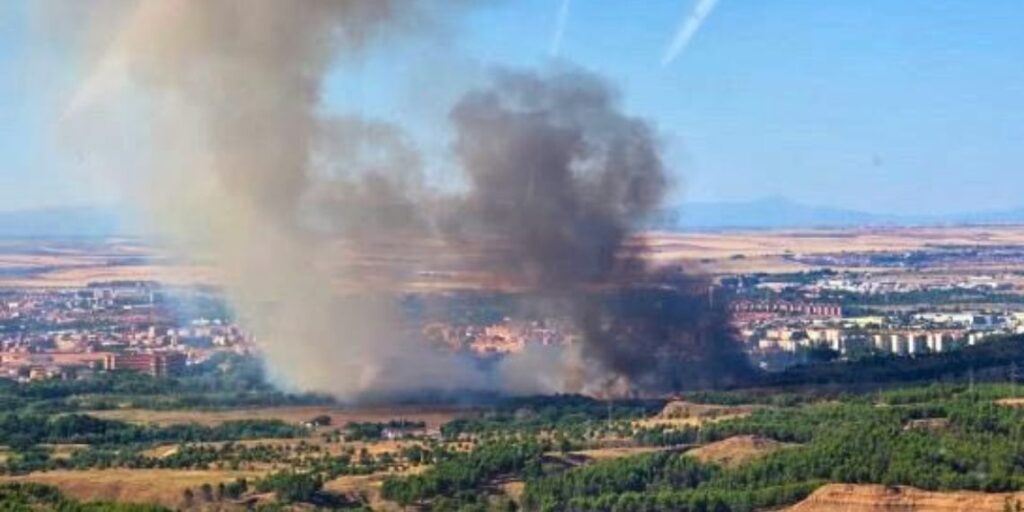 incendio isla del colegio alcala
