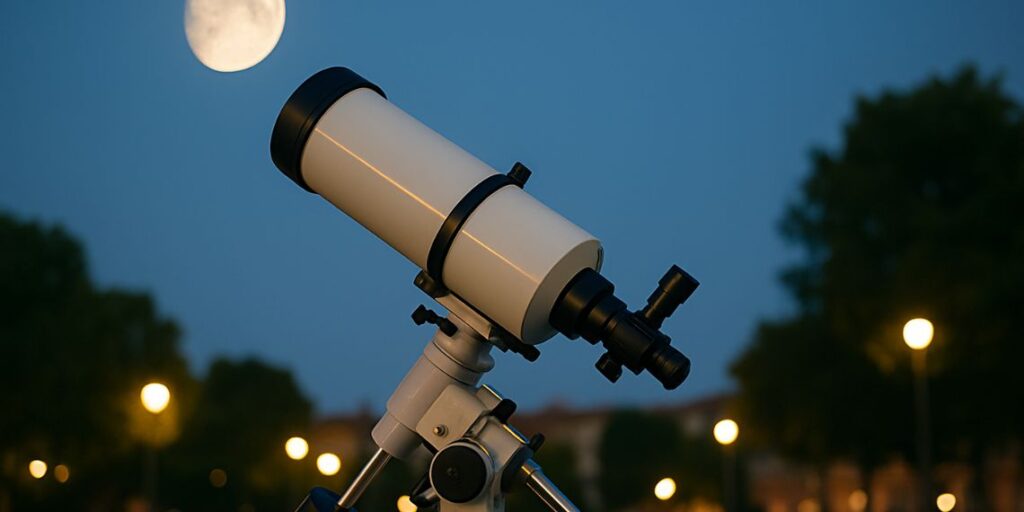 telescopio observacion lunar