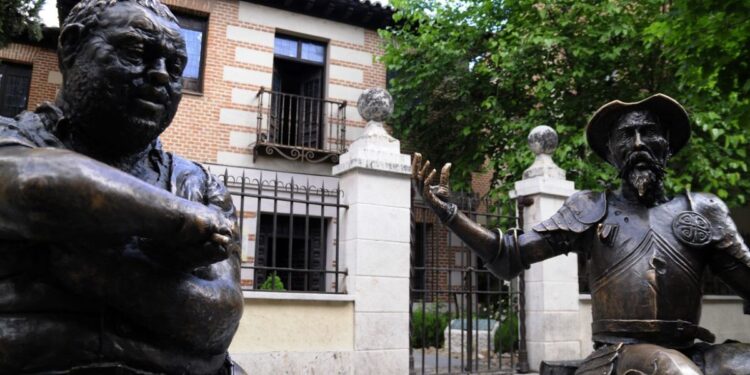 El origen de las esculturas de Don Quijote y Sancho en la calle Mayor de Alcalá 1 Quijote y Sancho