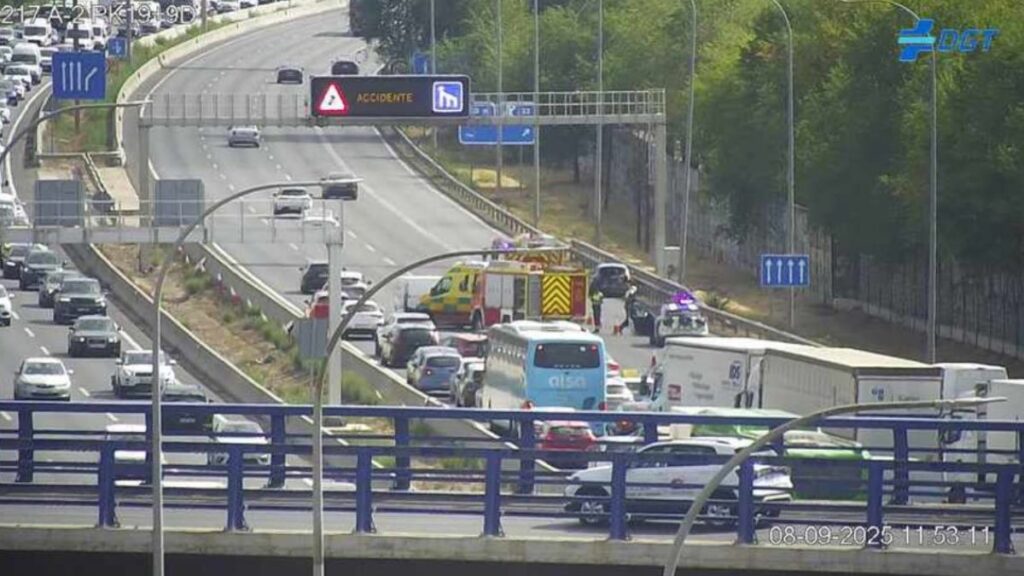 accidente a2 km 22 salida