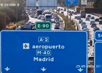 Un accidente en la A-2 a la altura de Torrejón, en sentido Guadalajara, provoca retenciones de hasta 4 kilómetros