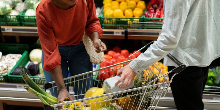 cesta de la compra supermercado