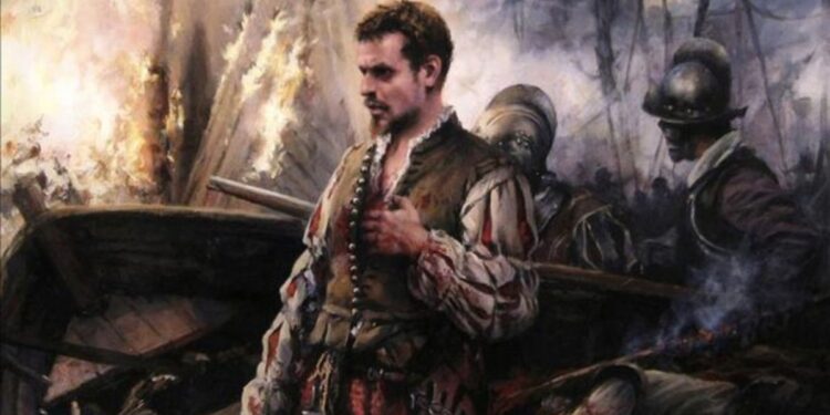 Fuente: Cuadro de Augusto Ferrer-Dalmau, Cervantes en Lepanto