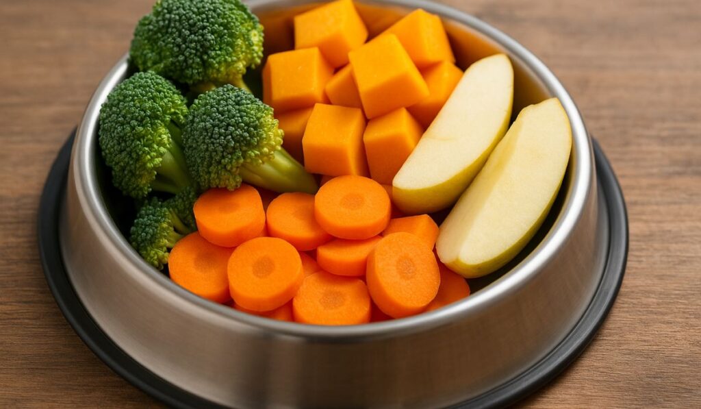 Los mejores alimentos de otoño e invierno que puedes compartir con tus compañeros peludos 1 Cuenco verduras
