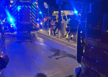 Cinco personas intoxicadas y dos perros rescatados en un incendio en la avenida Virgen del Val