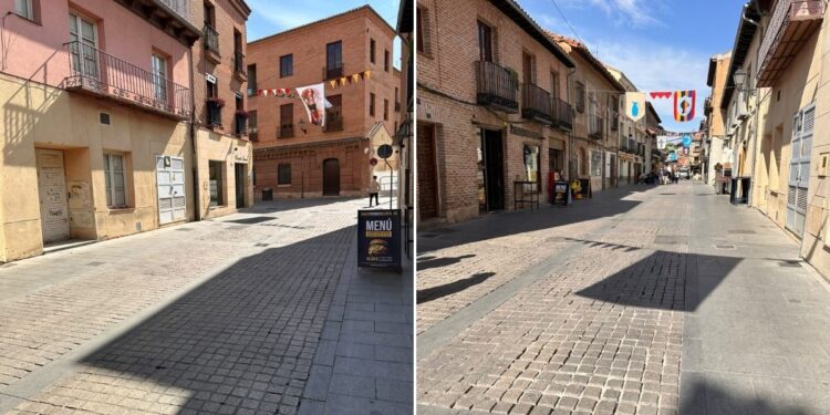 La retirada de terrazas en Ramón y Cajal por parte del Ayuntamiento durante el Mercado Cervantino genera malestar entre los hosteleros 1 Calle Ramón y Cajal durante el Mercado Cervantino
