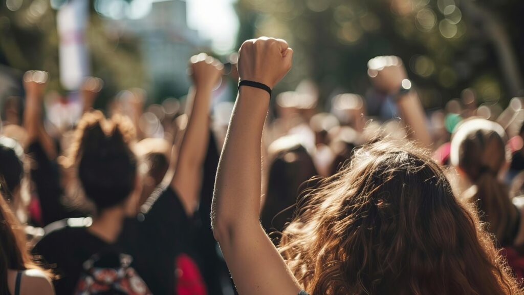 jovenes manifestacion