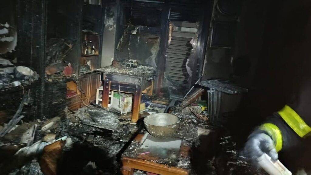 incendio vivienda bajo espartales norte