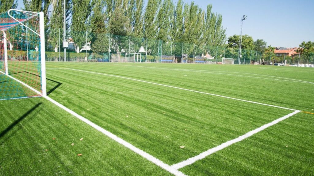 El fútbol local se vuelca con la lucha contra el ELA en un partido solidario el 4 de enero 1 campo futbol cesped artificial alcala
