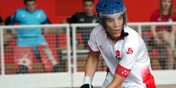 Rodrigo Sánchez, jugador del Club Patín Alcalá Hockey