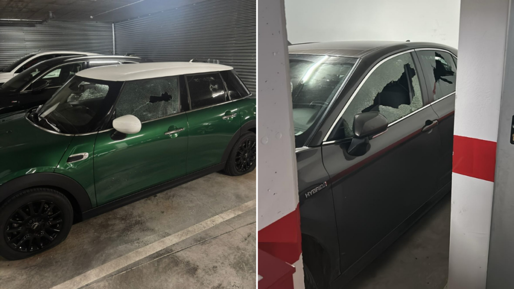 Vuelven los actos vandálicos en garajes de La Garena Sur con daños en lunas y neumáticos de varios vehículos 1 coches vandaliados la garena