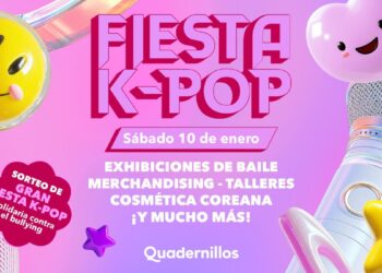 Quadernillos celebrará una gran fiesta K-POP solidaria el 10 de enero