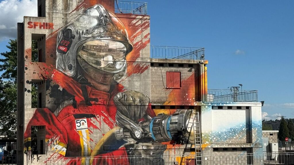 El mural del Parque 22 de Bomberos, finalista a mejor mural del mundo en los premios Street Art Cities 1 mural bomberos alcala