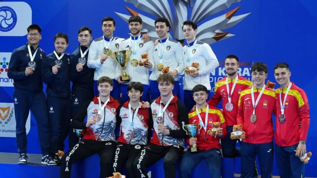 medallas karate europeo
