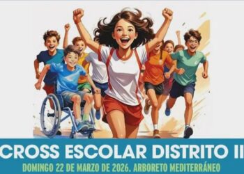 Nueva cita del Cross Escolar este domingo 22 de marzo en el Distrito II en el Arboreto Mediterráneo