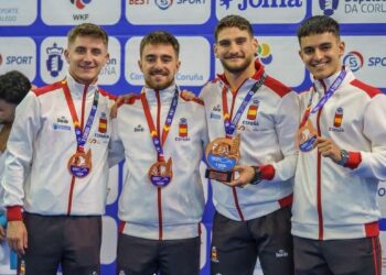 Alejandro Galán y Raúl Martín suben al podio con España en la Karate One Serie A de A Coruña
