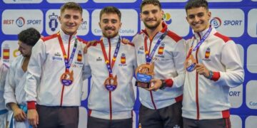 Alejandro Galán y Raúl Martín suben al podio con España en la Karate One Serie A de A Coruña