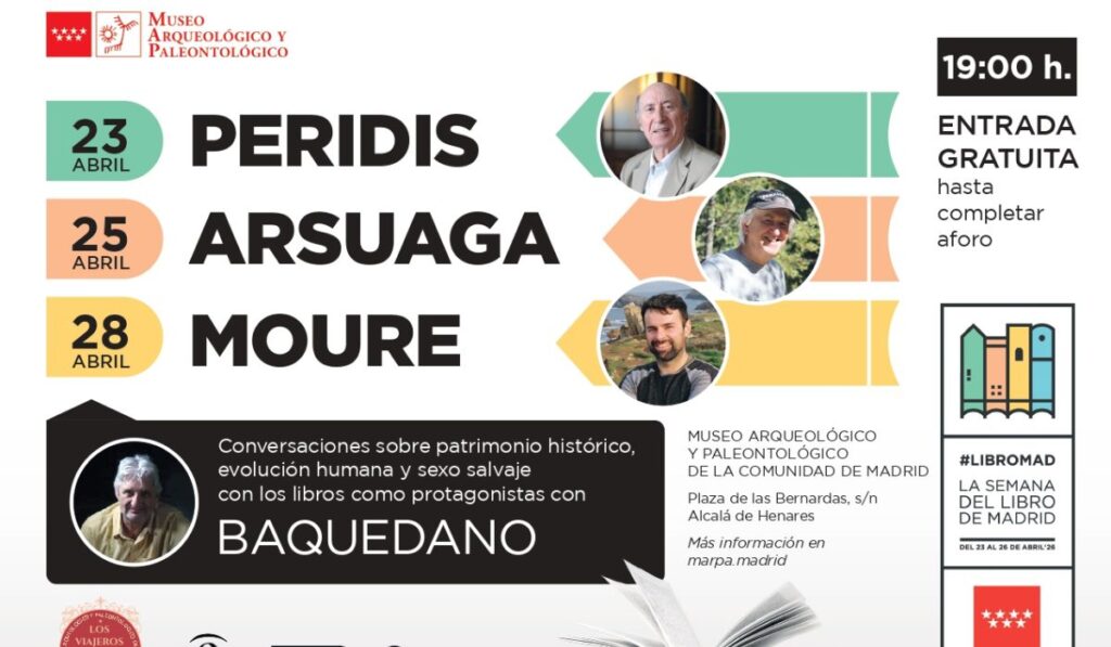 La Semana del Libro lleva a Peridis, Arsuaga y Ricardo Moure al Museo Arqueológico de Alcalá 1 MAPC