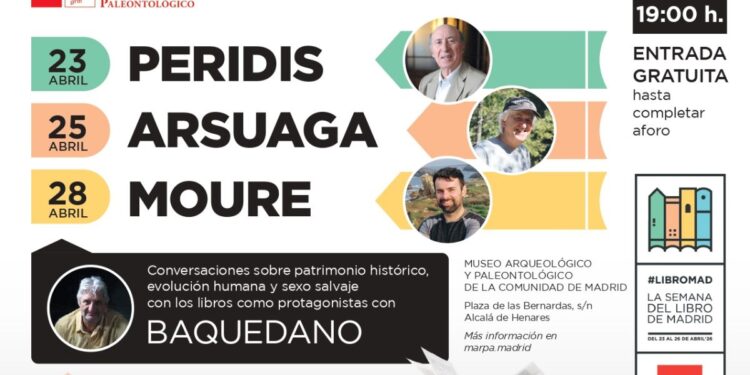 La Semana del Libro lleva a Peridis, Arsuaga y Ricardo Moure al Museo Arqueológico de Alcalá 1 Fuente: Comunidad de Madrid