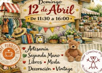El mercadillo solidario de primavera de Café Pendiente reunirá más de 30 puestos este domingo en La Garena