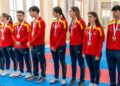 Tolón recibe a los medallistas españoles del Europeo base de kárate tras lograr 14 metales en febrero