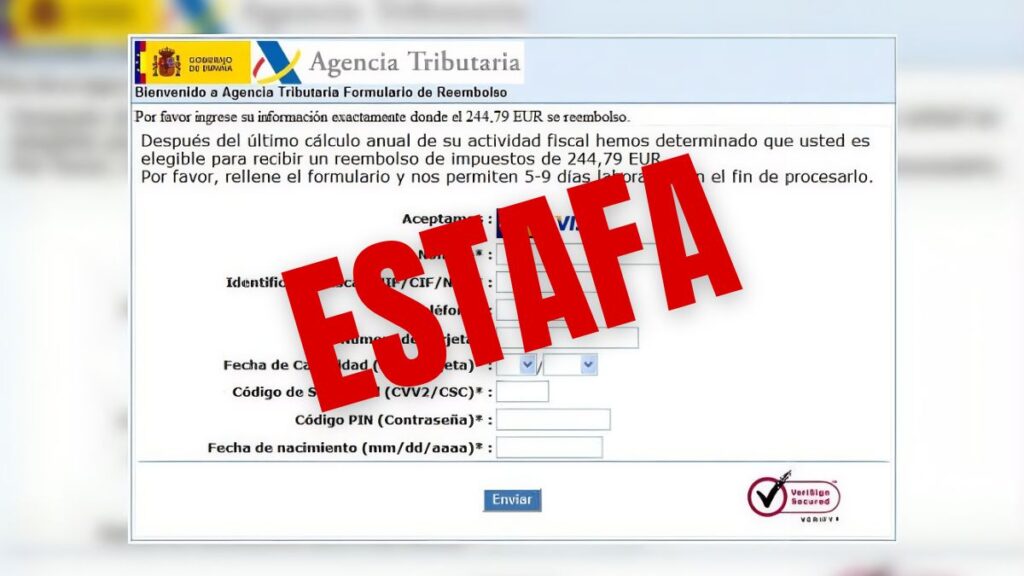 La Policía Nacional alerta de una campaña de phishing que suplanta a Hacienda con falsas notificaciones electrónicas 1 phising renta 2025
