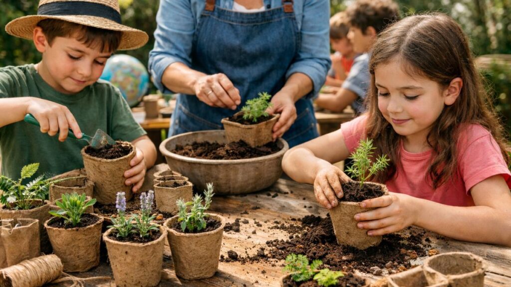 Un taller infantil en la Casita O’Donnell enseñará a crear macetas biodegradables para celebrar el Día de la Madre Tierra 1 taller Odonell