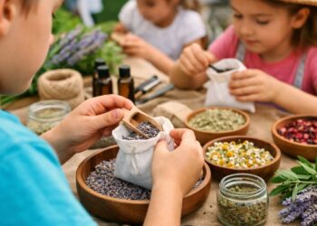 Un taller infantil enseña a crear sacos aromáticos con plantas el sábado 25 de abril