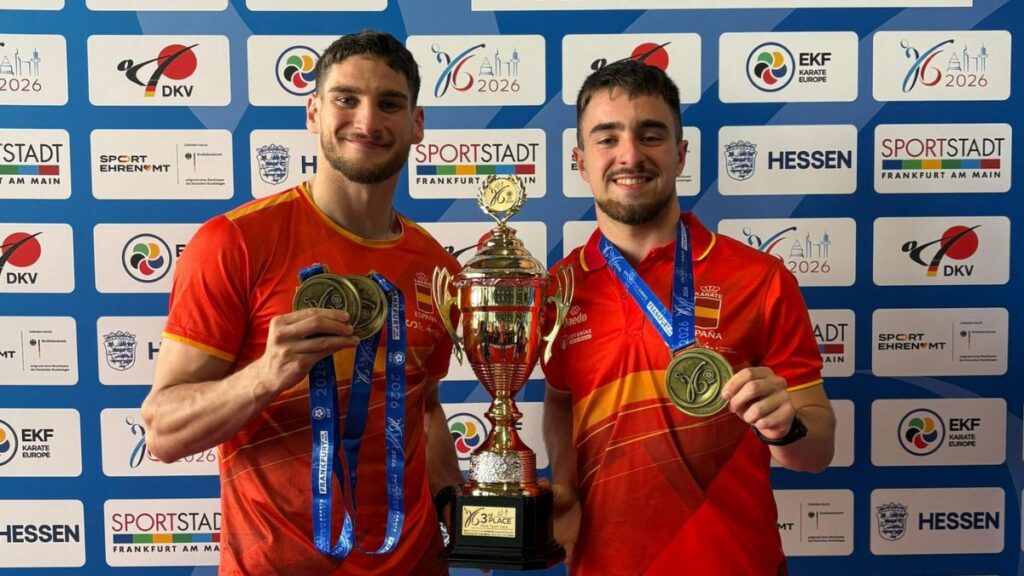 El kárate alcalaíno vuelve al podio europeo con Raúl Martín y Alejandro Galán en Frankfurt 1 Raul Martin y Alejandro Galan