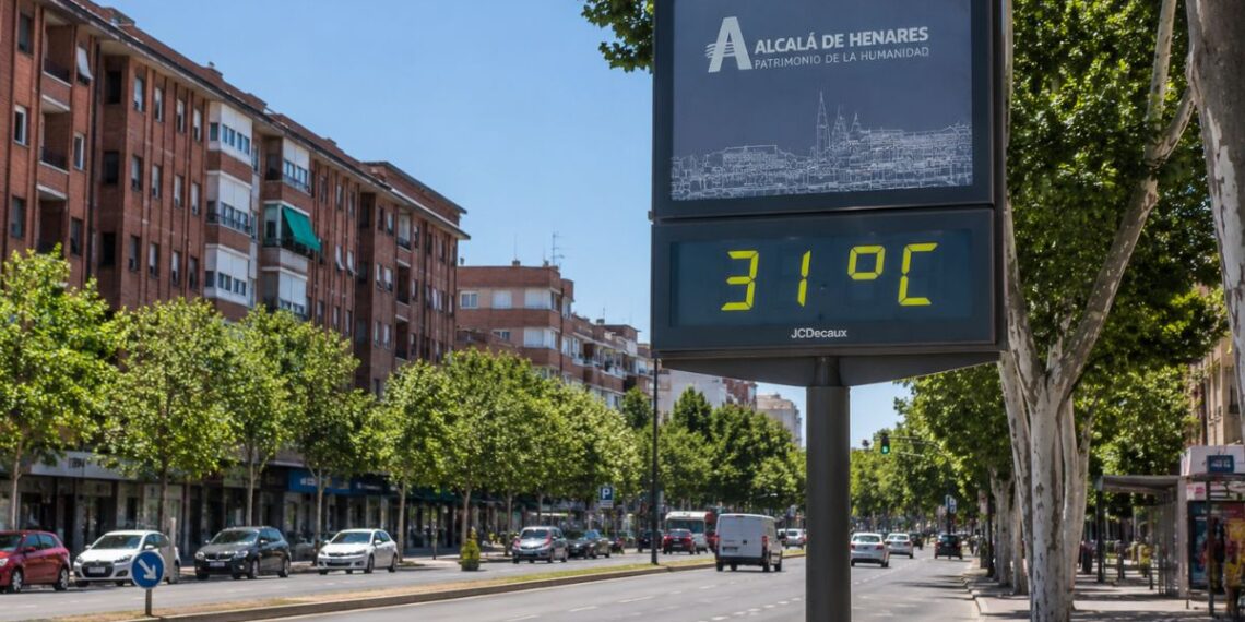 Alcalá encara varios días de calor con máximas por encima de los 30 grados 1 Fuente: Elaboración propia con IA