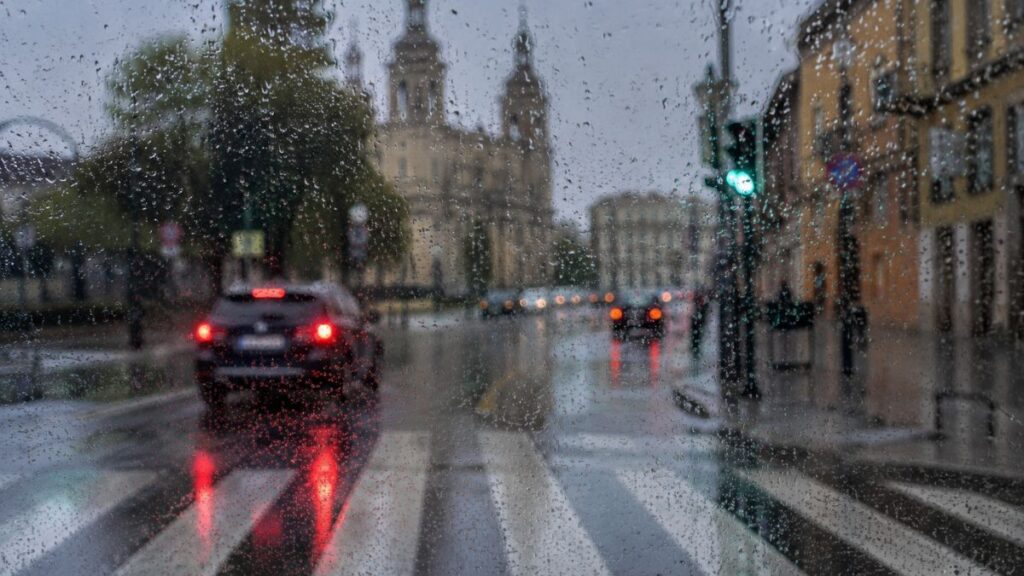 lluvia coches