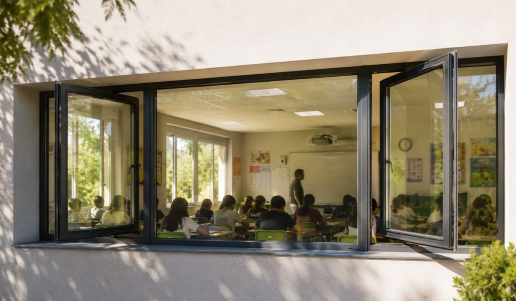 Las aulas de Alcalá afrontan el final de curso entre altas temperaturas y la huelga de limpieza 1 Calor en las aulas