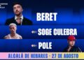Beret, Pole y Soge Culebra completan la agenda musical de Ferias en Los Conciertos de la Muralla 8 Beret, Pole y Soge Culebra completan la agenda musical de Ferias en Los Conciertos de la Muralla