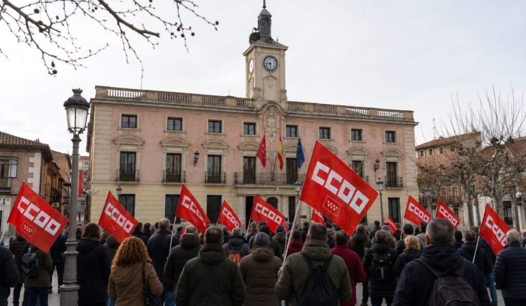 CCOO y UGT convocan una concentración en Alcalá tras la muerte del trabajador en una obra el pasado viernes 1 ccoo