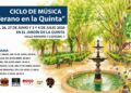 El Jardín de la Quinta de Cervantes acogerá seis conciertos gratuitos durante junio y julio con bandas locales